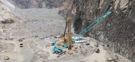 Cut off wall work started in Pakal Dul