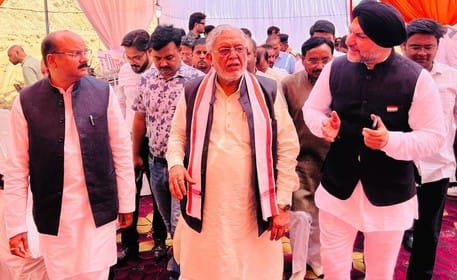 MP laid the foundation of Employees State Insurance Corporation Hospital