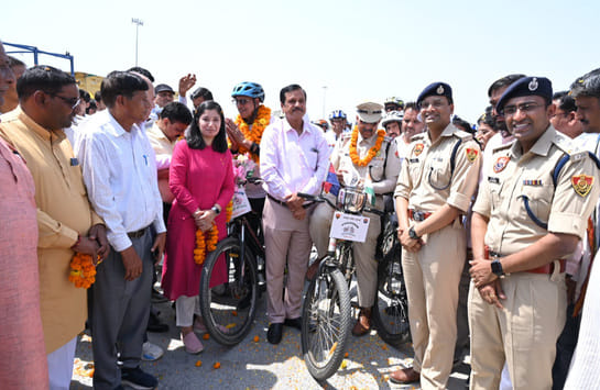 Cyclothon-2.0... Rewari resonated with the song Nasha Mukti Haryana