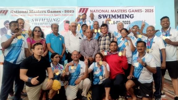 UP team was the overall champion in swimming competition, Kanpur players won 27 medals