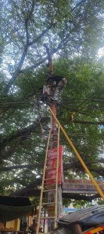 More than two thousand consumers had no electricity for seven hours