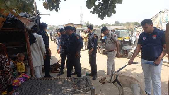 Special search operation conducted in Dharuhera police station area