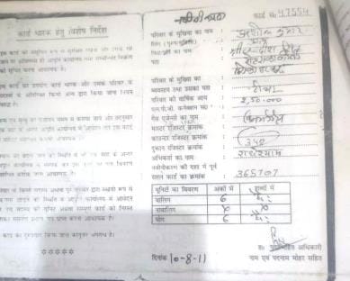 Ration card was made by showing the job of Lekhpal and teacher