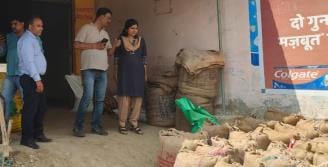 Wheat was being purchased without license in Nauhkhas, 133 quintals seized