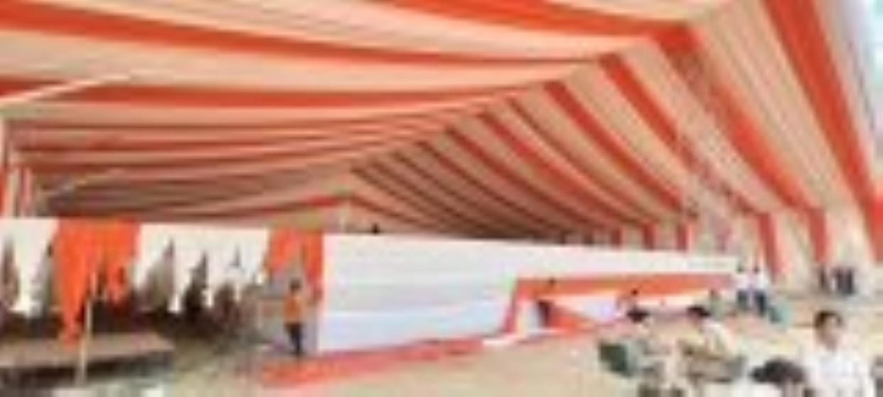 PM's rally... Pandal on 6 acres, seating arrangement for 20 thousand people
