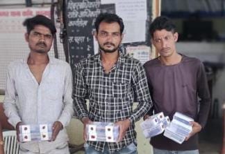 Three arrested for stealing mobile phones of devotees at Baradevi temple