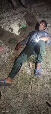 The accused of firing on the police was injured in an encounter