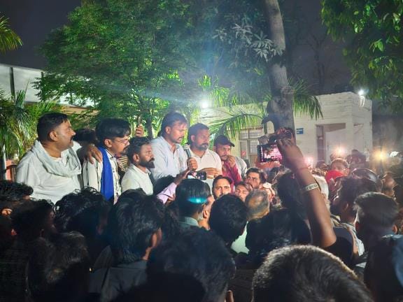 Ruckus over beating of SC girl students in Mouli village, hundreds of people surrounded the police station