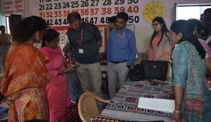 The team inspected the creche centers of the district