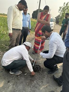 Irregularities in the construction of Kheda-Pali road, CDO found flaws