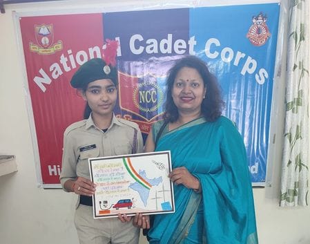 Nandini tops the slogan writing competition
