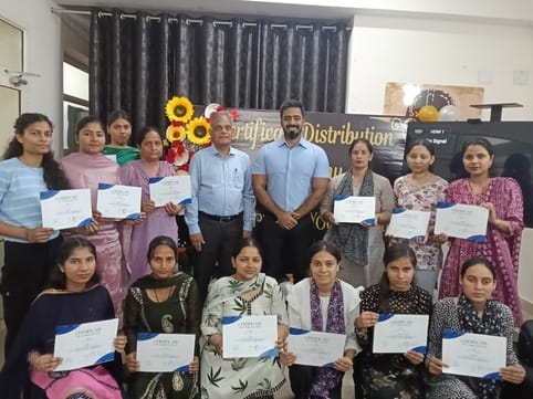 Deputy Commissioner distributed certificates to 88 trainees