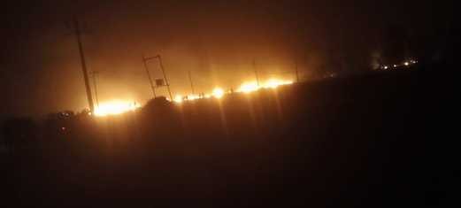 Crops of 12 farmers burnt to ashes, administration provided financial aid