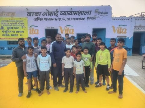 Wrestling nursery started in Baba Gosai gymnasium in Satnali