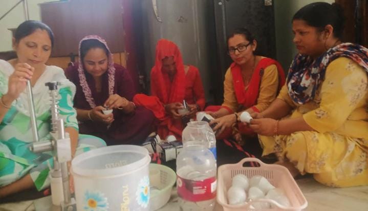 She is lighting the bulb of economy by learning to make LED from YouTube