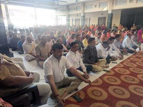 Chant Namokar Mantra and pray for peace