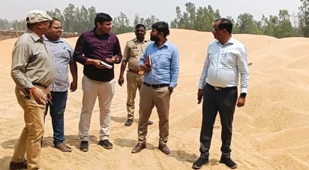 Raid on business establishment, 600 quintals of wheat found stored