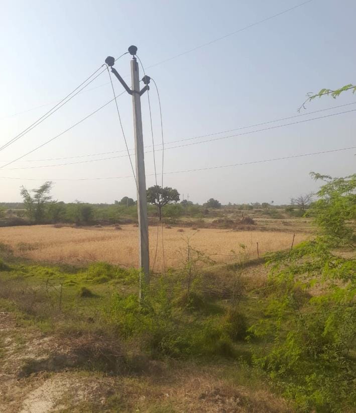 Cable theft of eight km high tension line