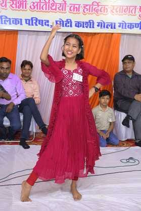 Junior children enthralled the audience with their songs during the singing competition
