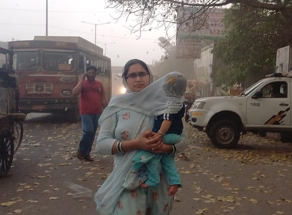Rain accompanied by strong winds, brought relief from heat