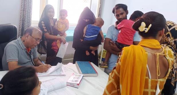 There is no pediatrician in the health centers