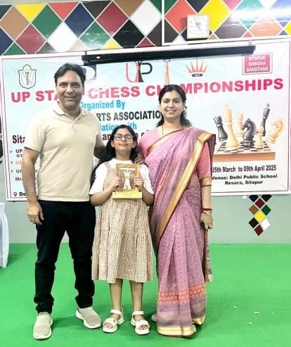 DM's elder daughter Advika made a mark in chess