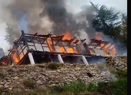 Fire incident in Bharana of Theog, Shimla