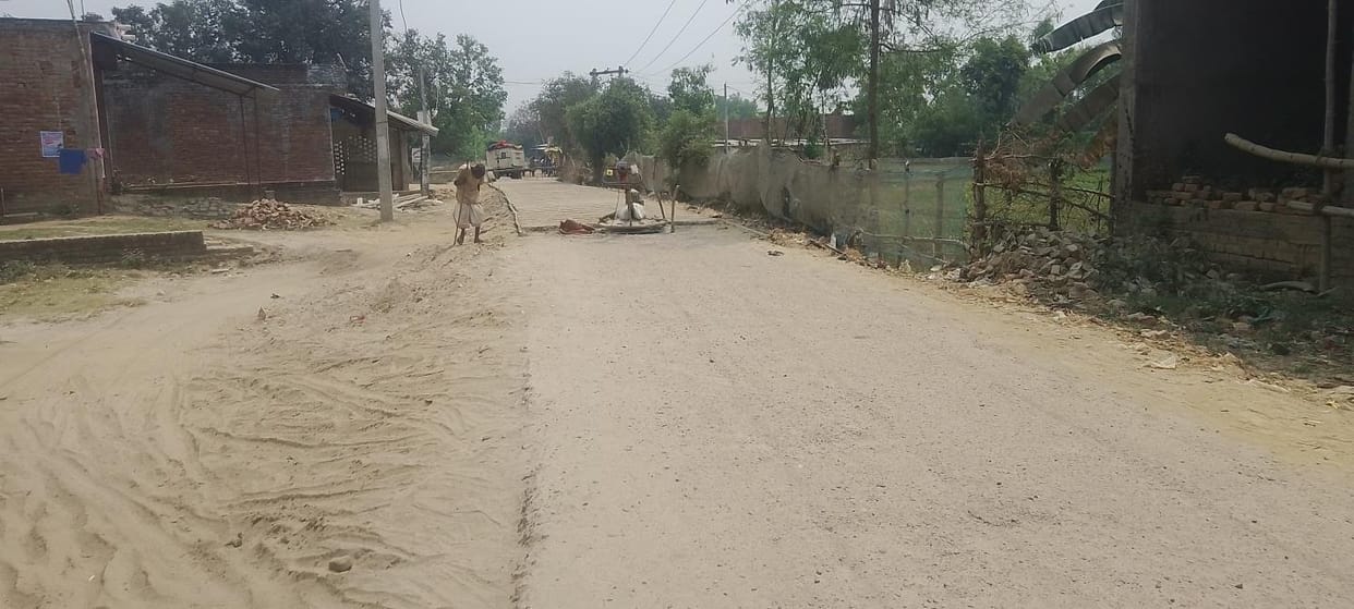 road getting damaged during construction