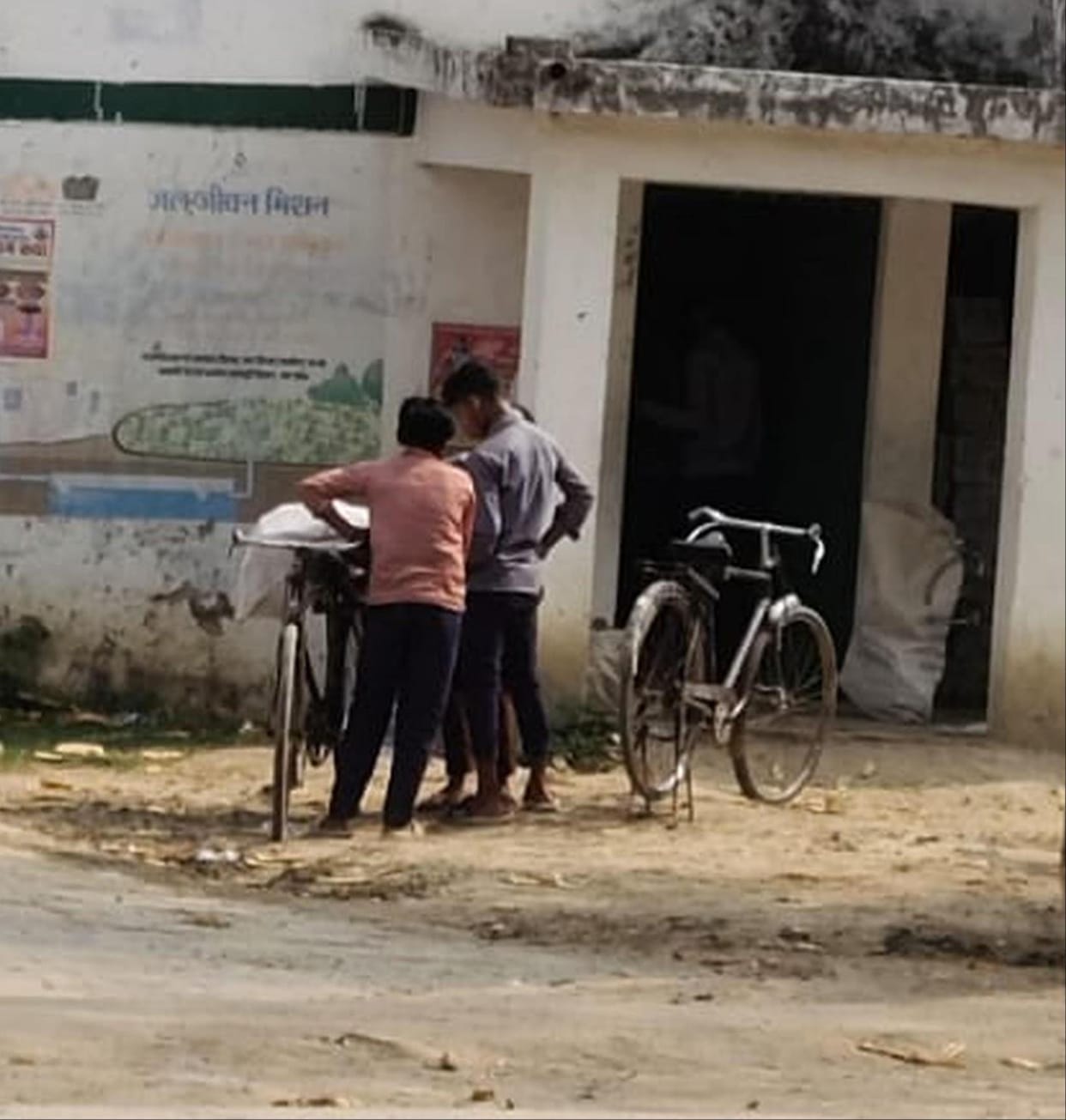 Children engaged in transporting books, questions raised