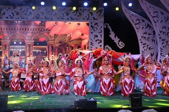 Students presented cultural programmes