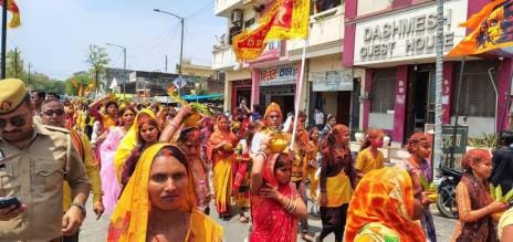 Kalash Yatra started before the consecration of Hanuman temple