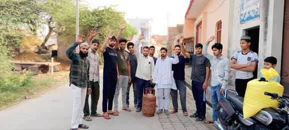 Youth Congress protested against inflation
