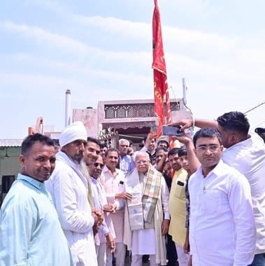 Union Minister Manohar Lal visited Hanuman at Dobh temple