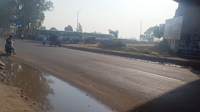 Buses of Hansi, Kaithal and Asandh route are plying through the highway