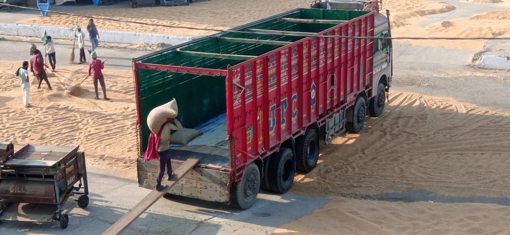The sun shone amidst light clouds, there was a lot of arrival and purchase in the grain markets