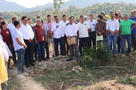 Minister Jagat inspected the clusters of Shiva Project
