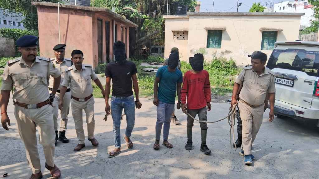 Muzaffarpur Bihar news: shootout case solved three arrested including notorious person