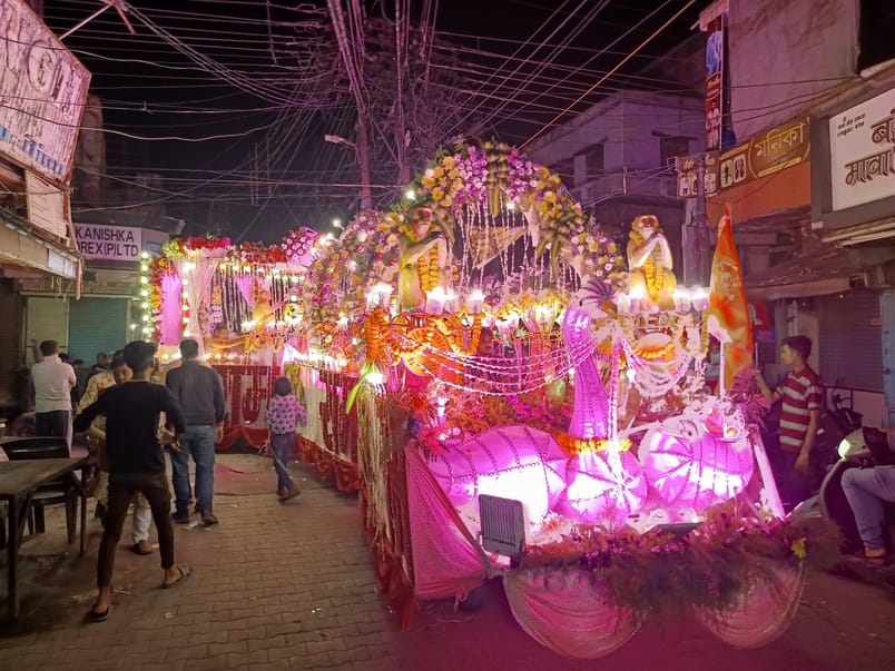 A procession was taken out from Biru Kuan