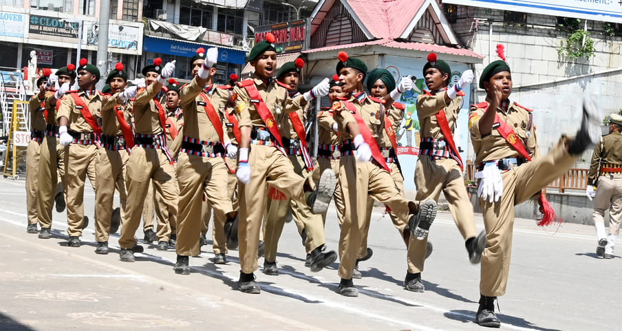 Rehearsal of parade held at Seri Chanani