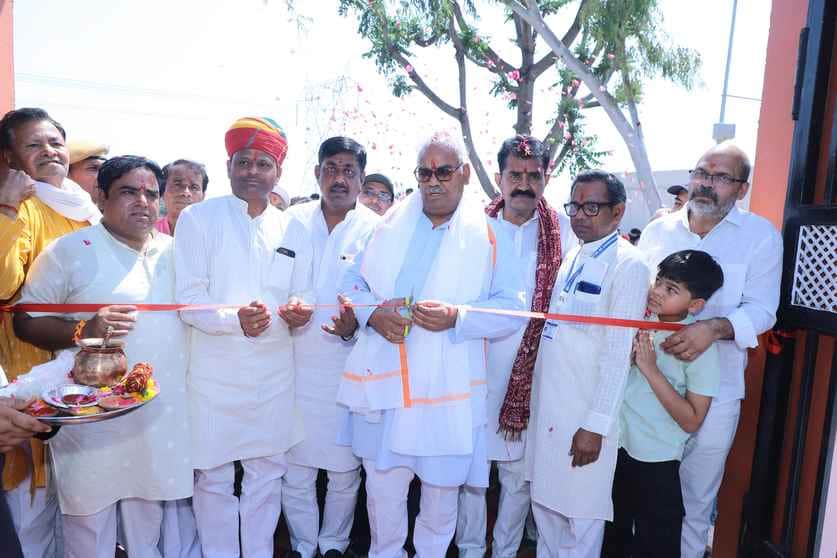 शिक्षा मंत्री ने संस्कृत महाविद्यालय के नवीन भवन का भूमि पूजन।