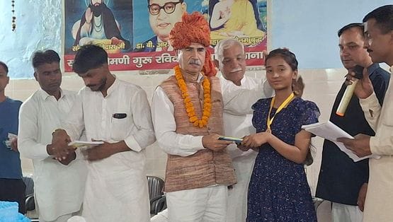 Students were honored on Ambedkar Jayanti