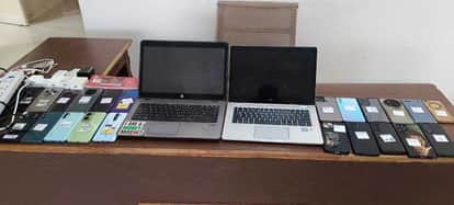 9 accused arrested for betting on cricket, 2 laptops, 22 mobiles, debit cards and passbooks seized