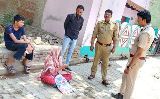 The married woman started a sit-in protest outside her in-laws' house