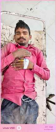 A young man was found with his hands and legs tied on the side of the four lane