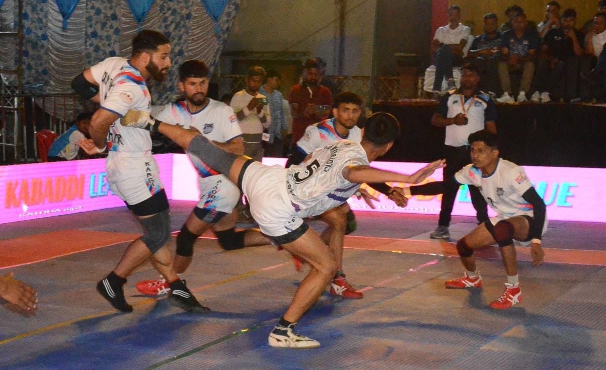 The opening match of Kathua Kabaddi League was named after Kashmir Dry Fruit