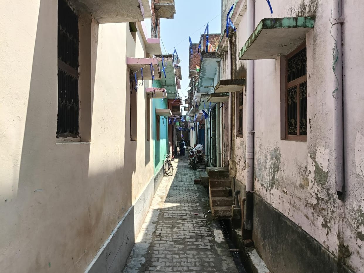 Narrow streets in the city...if a fire breaks out it will be difficult to extinguish it
