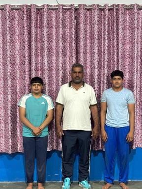 Krishna Akhara's wrestlers Neha and Anjali selected in Haryana wrestling team
