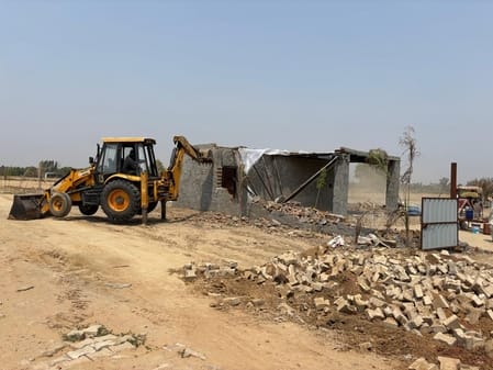 Illegal colony developed on 11.25 acres in Sunariya Kalan demolished