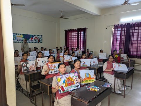 Firefighting week: Students suggested new safety measures through posters and essays