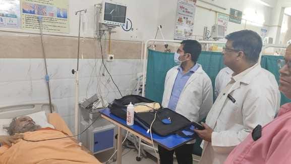 Srimahant Narayan Giri admitted to MMG Hospital
